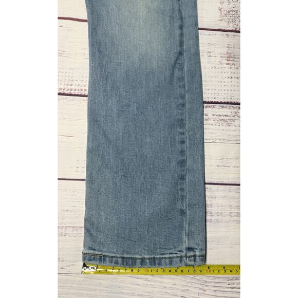 Levi's 513 Men's Slim Straight Men's Size 36Wx30L Faded Blue Denim Well Worn - Picture 9 of 9